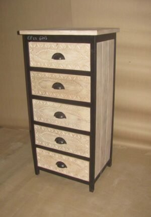 Iron+Wood Drawer Chest, MO-6203