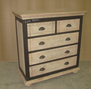 Iron+Wood Drawer Chest, MO-6881